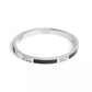 Enamel Signature Horse Carriage Cut Out Bangle Bracelet