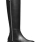 REGAN BOOT Womens Faux Leather Side Zipper Knee-High Boots