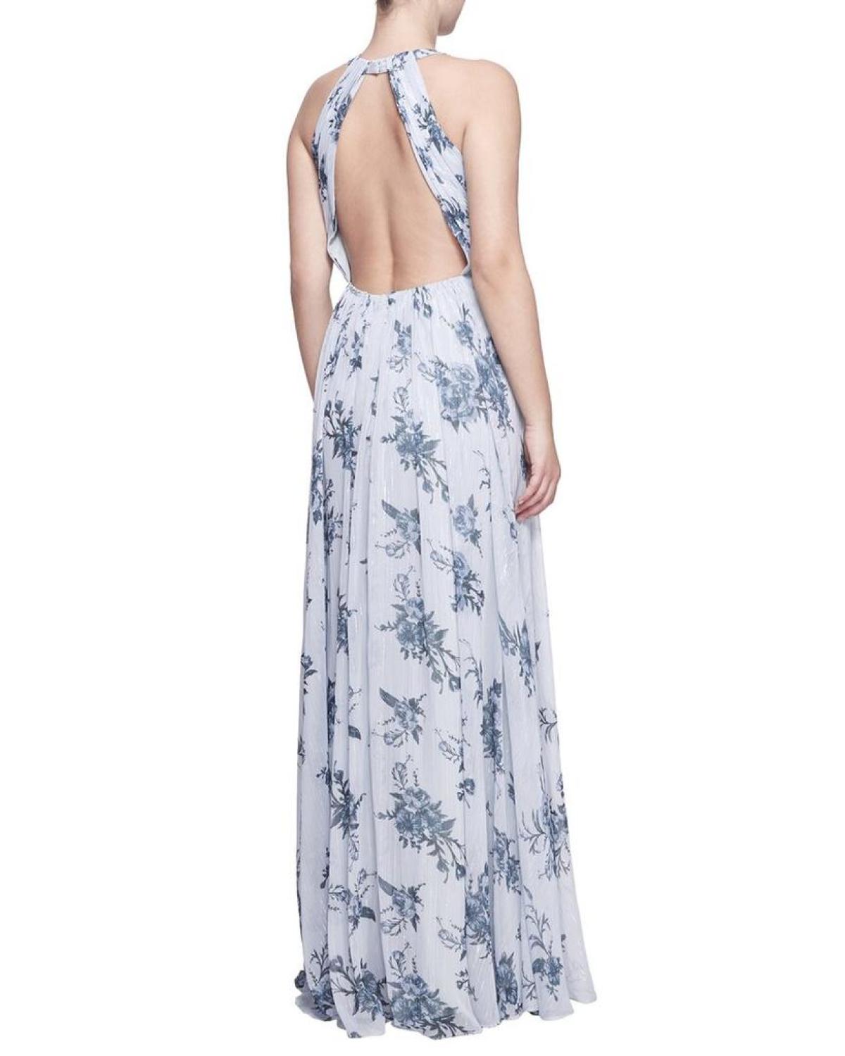 Marchesa Notte Carrara Sleeve Long Gown