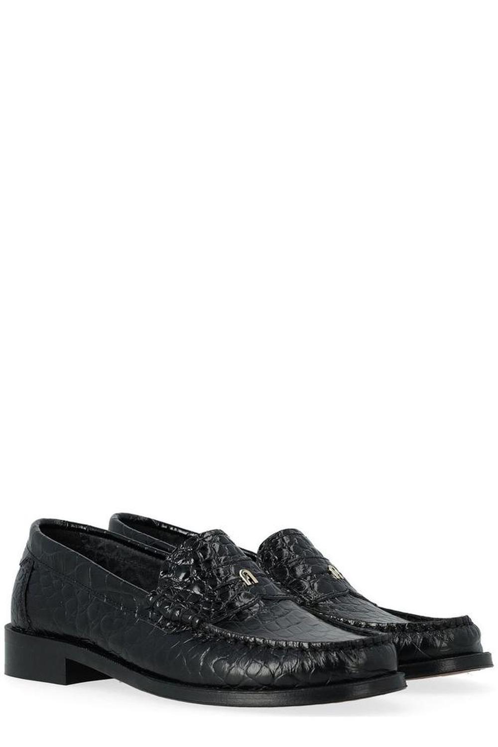 Furla Essential Embossed Loafers