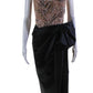 Marchesa Womens Pink Black Beaded Cap Sleeve Drape Detail Gown Dress