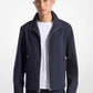 Herringbone Mixed-Media Jacket