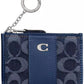 Essential Mini ID Card Case in Signature Denim