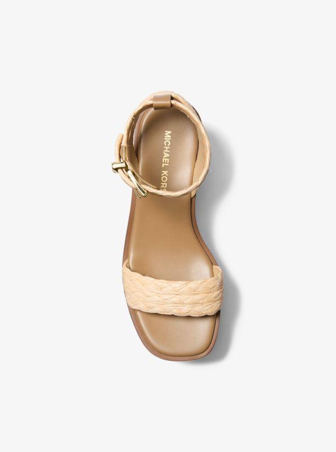 Sandra Straw Platform Sandal