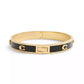 Signature Pegged Enamel Bangle Bracelet