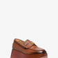 Indy Burnished Leather Platform Loafer