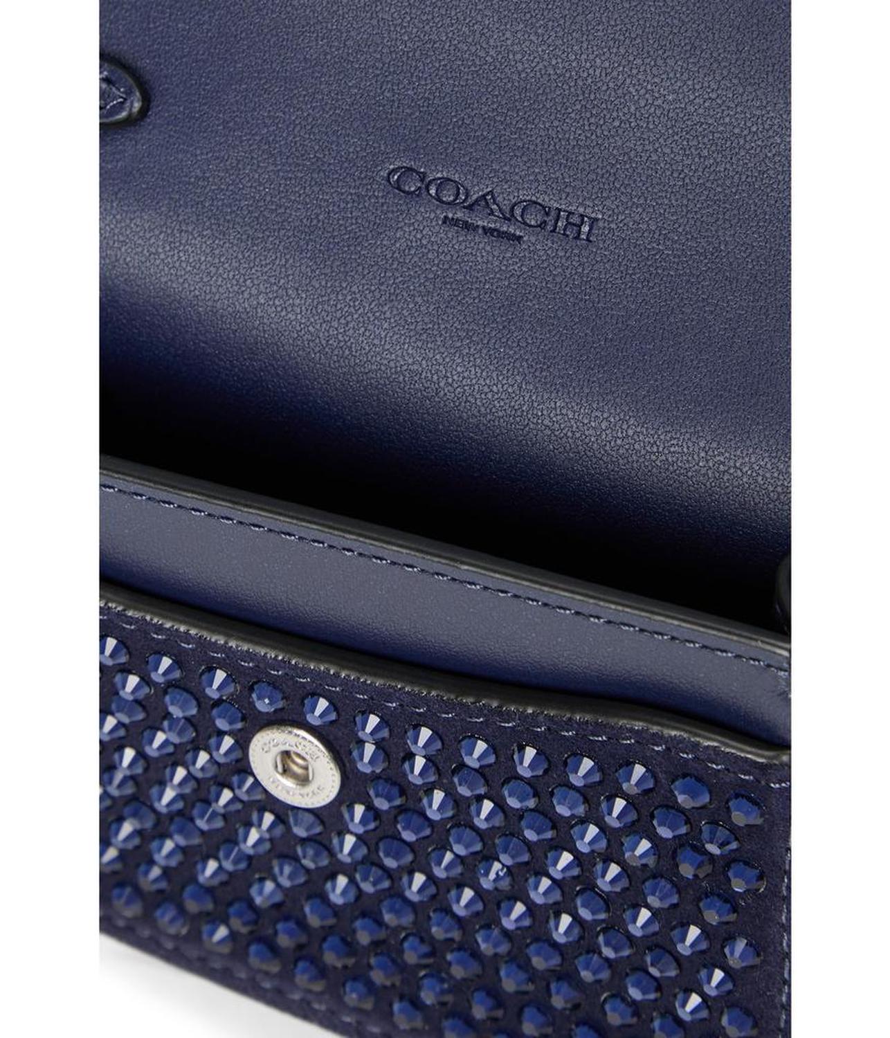 Essential Half Flap Card Case with Crystal