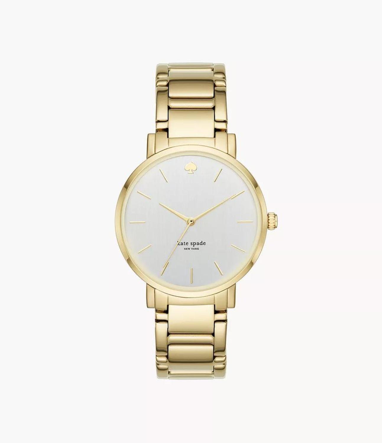 Kate Spade Women's Gramercy Three-Hand, Gold-Tone Alloy Watch