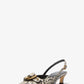 Jaden Snake Embossed Leather Slingback Pump