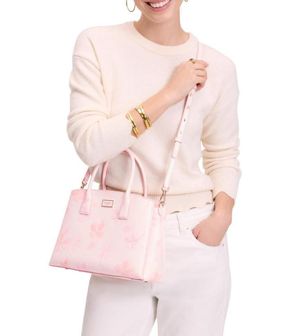 Serena Spring Pansies Satchel