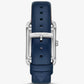 Monroe Silver-Tone and Leather Watch