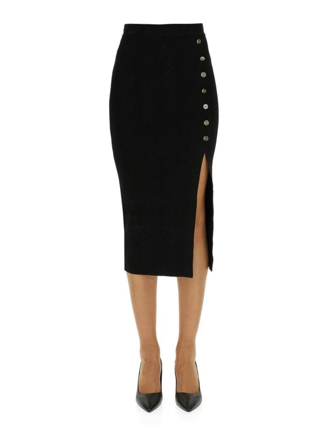 Michael Michael Kors Button Embellished Midi Skirt