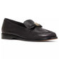 Women's Deco Bow Pebbled Leather Loafers