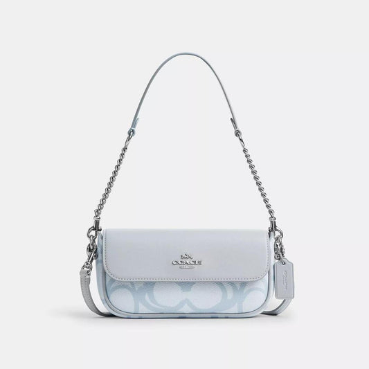 Hailey Flap Bag In Sketch Signature Canvas