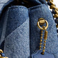 Tabby Mini Denim Shoulder Bag 20 with Patchwork Quilting