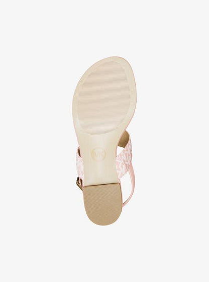 Hannah Signature Logo T-Strap Sandal