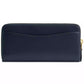 Slim Accordion Leather Zip-Around Wallet