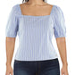 Womens Cotton Square Neck Pullover Top