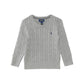 Cable-Knit Cotton Sweater (Toddler/Little Kid)