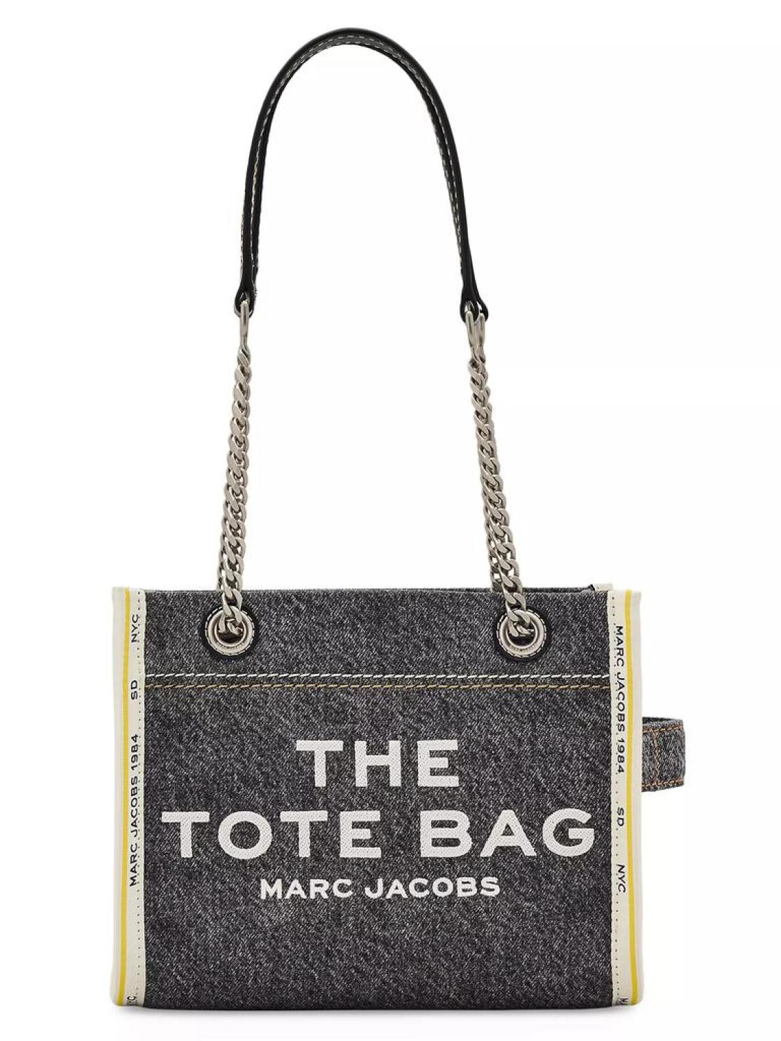 The Denim Chain Small Tote Bag