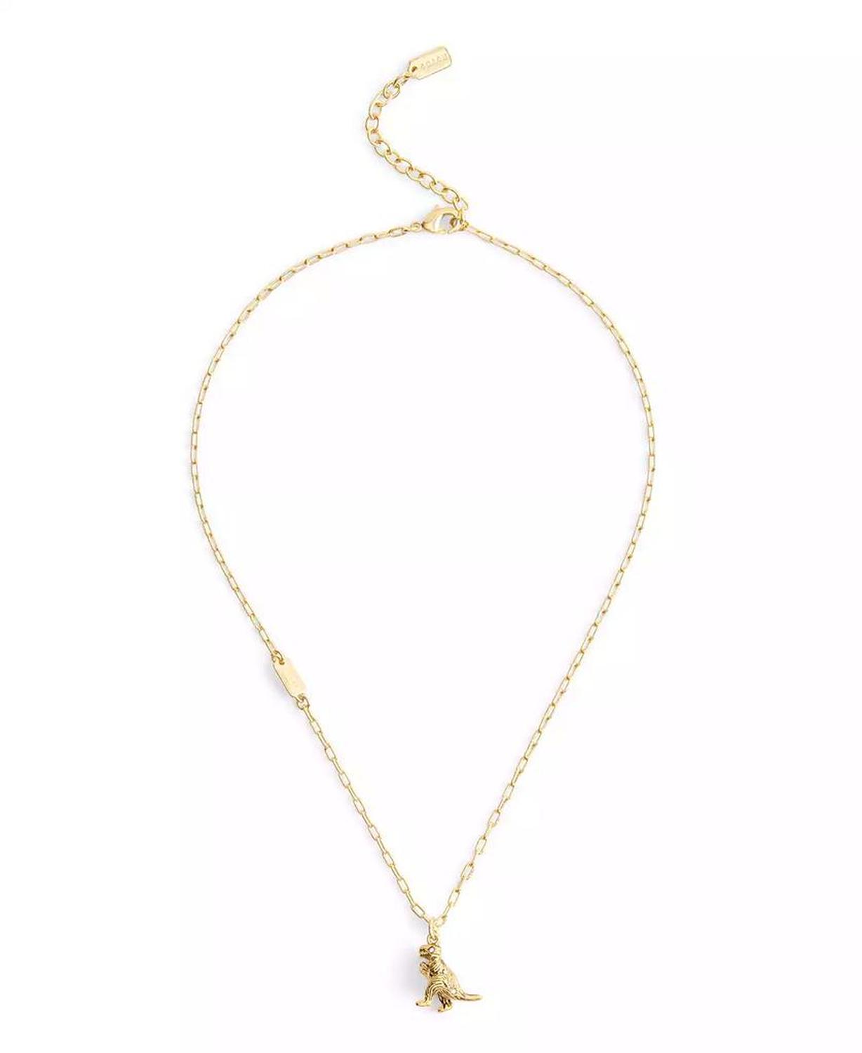 Gold Plated Rexy Pendant Necklace