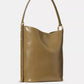 Halo Glazed Leather Large Bucket Bag