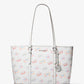 Jet Set Large Printed Signature Logo Tote Bag