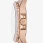 Oversized Everest Rose Gold-Tone and Silicone Watch