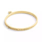 Gold Plated Tea Rose Charm Bangle Bracelets