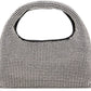 Silver 'The Rhinestone Mini Sack' Tote