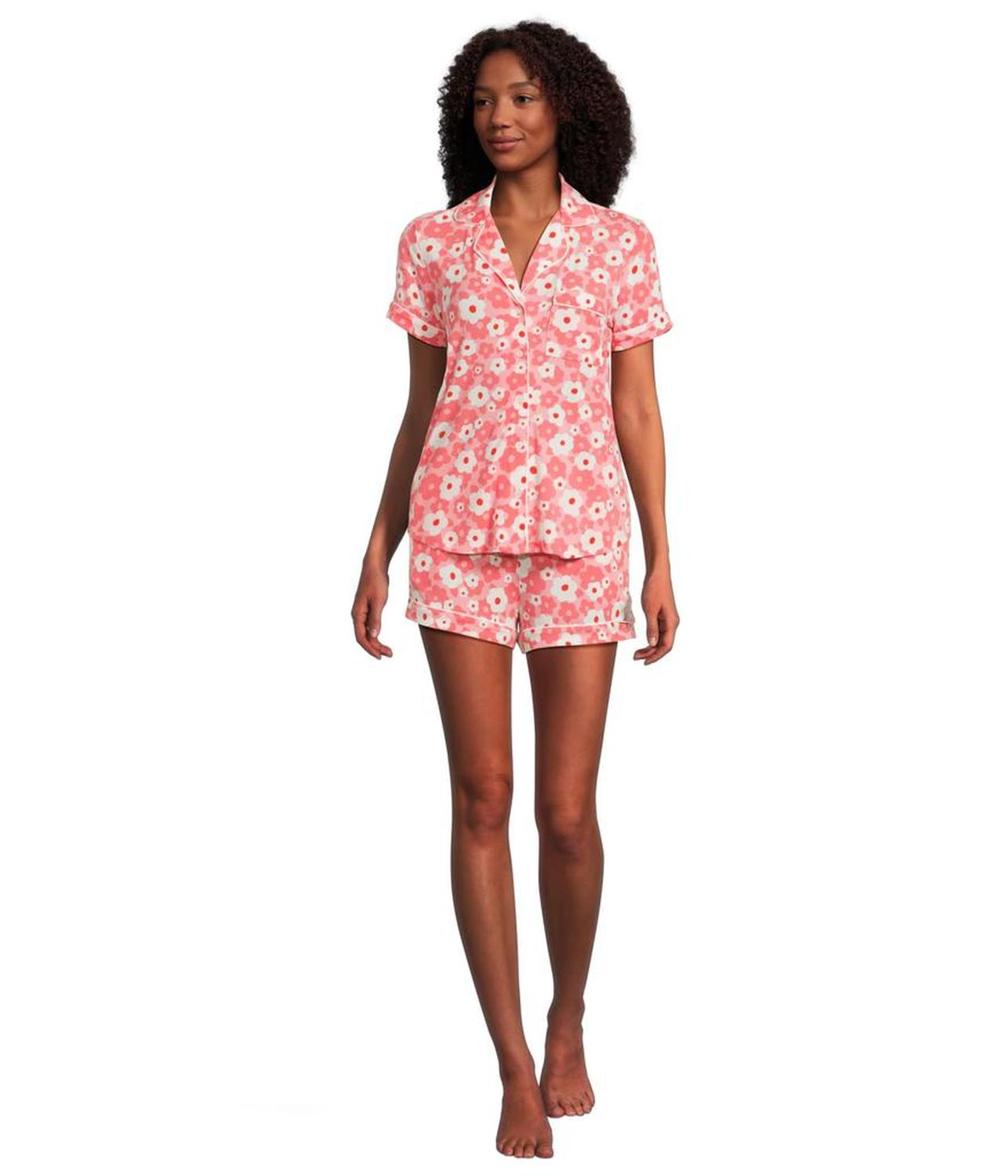Short Sleeve Boxer PJ Set
