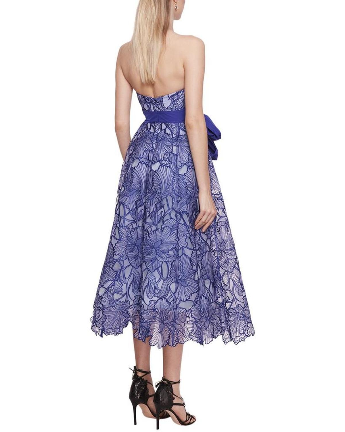 Marchesa Notte Iris Cutwork Midi Dress Marchesa Notte Iris Cutwork Midi Dress
