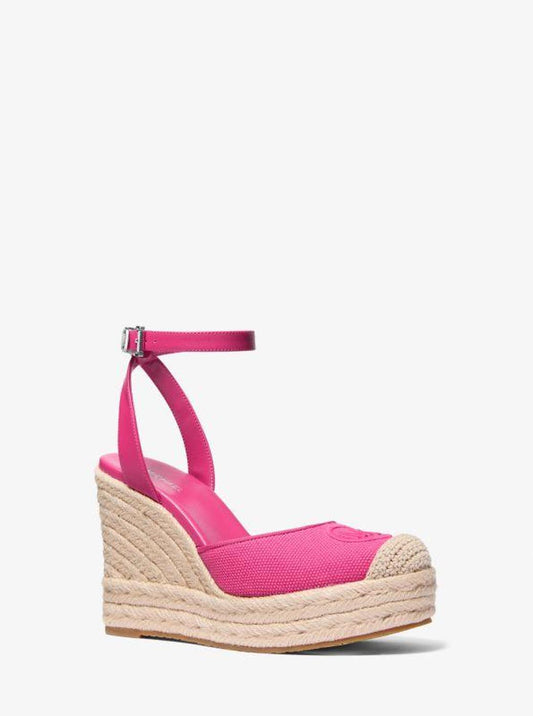 Larissa Cotton Canvas Espadrille Wedge