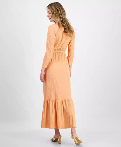 Women's Smocked Surplice Tiered Maxi Dress