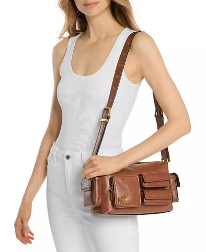 Dakota Small Pocket Leather Shoulder Bag