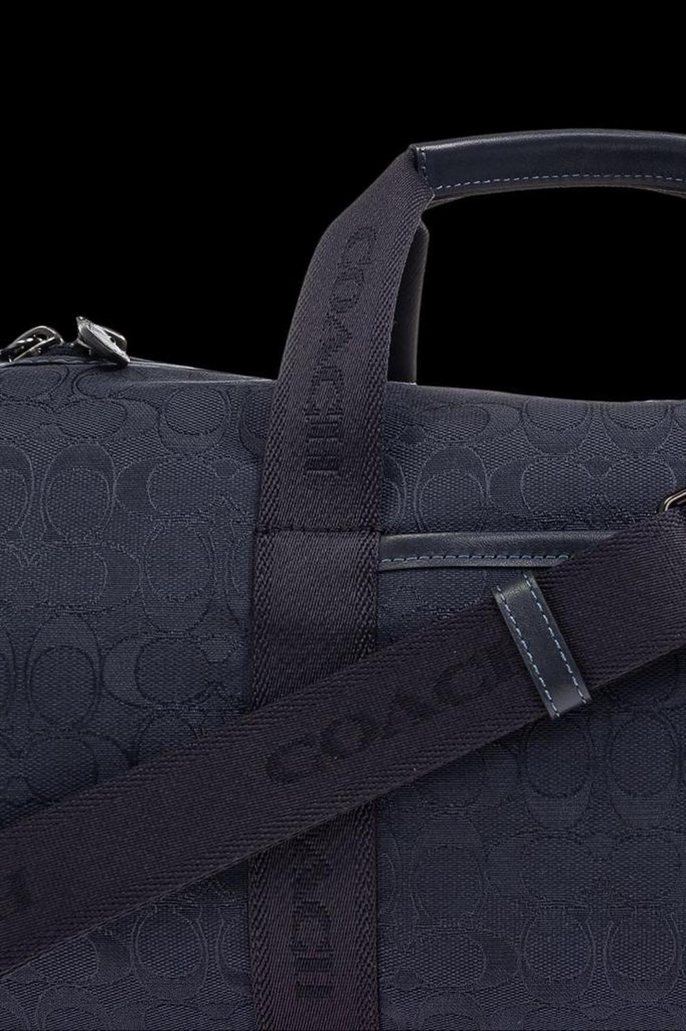 Coach Signature Jacquard Theo Duffle Bag