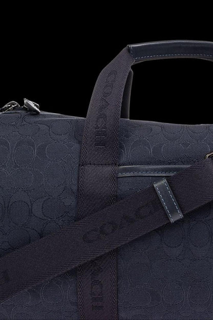 Coach Signature Jacquard Theo Duffle Bag