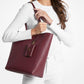 Vincent Large Saffiano Leather Tote Bag With Card Case