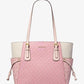 Voyager Large Color-Block Signature Logo Tote Bag