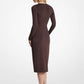 Ruched Stretch Matte Jersey Dress