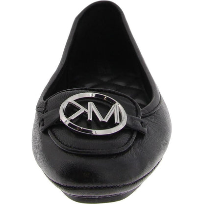 Womens Leather Flat Ballet Flats