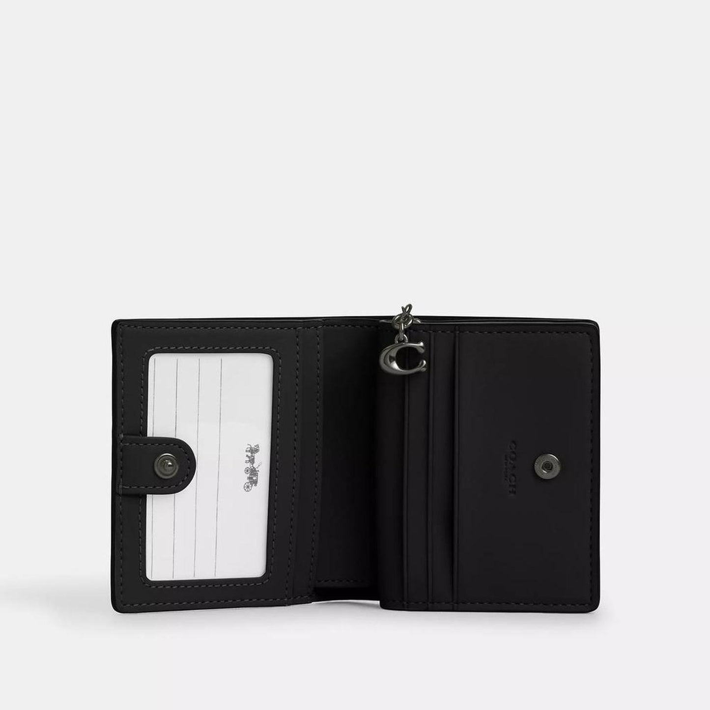 Snap Wallet With Floral Applique