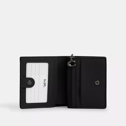 Snap Wallet With Floral Applique