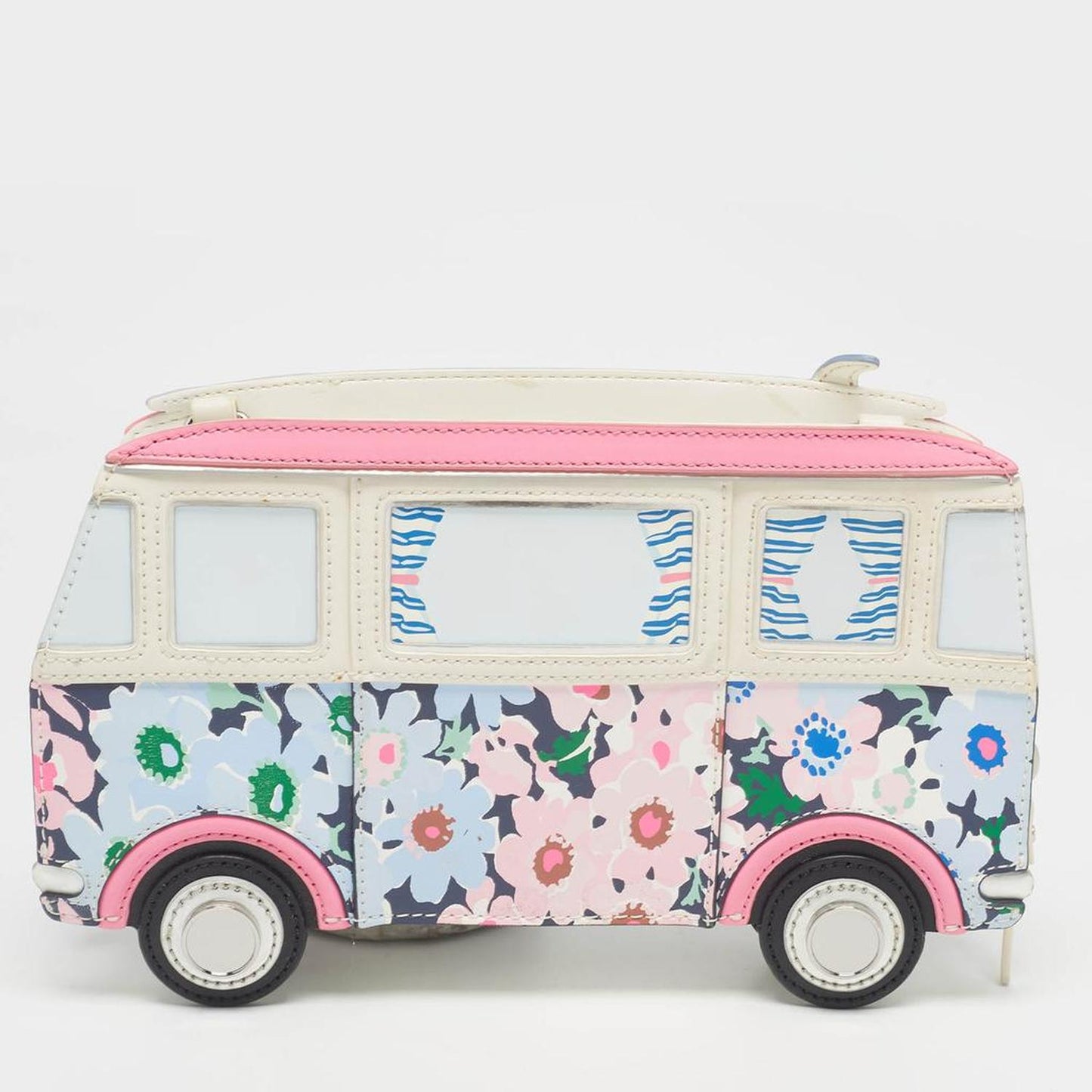 Kate Spade Multicolor Printed Leather California Dreaming Surf 3D Van Crossbody Bag