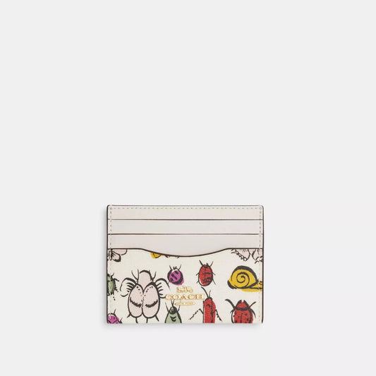 Coach Outlet Slim Id Card Case With Creature Print