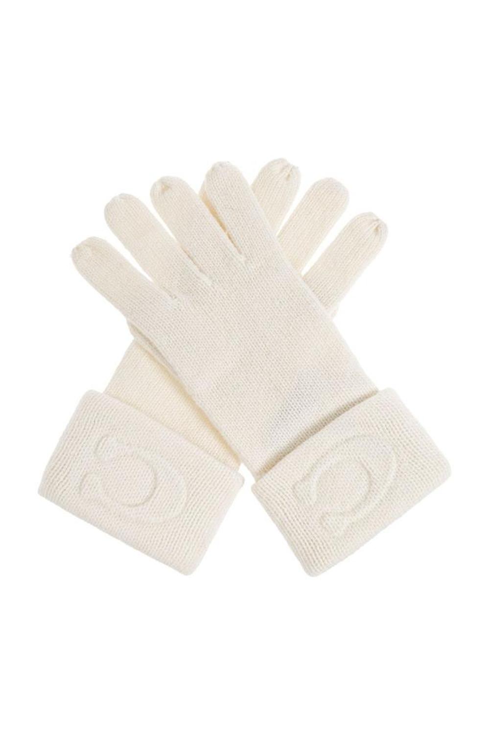 Coach Signature Embossed Knit Gloves