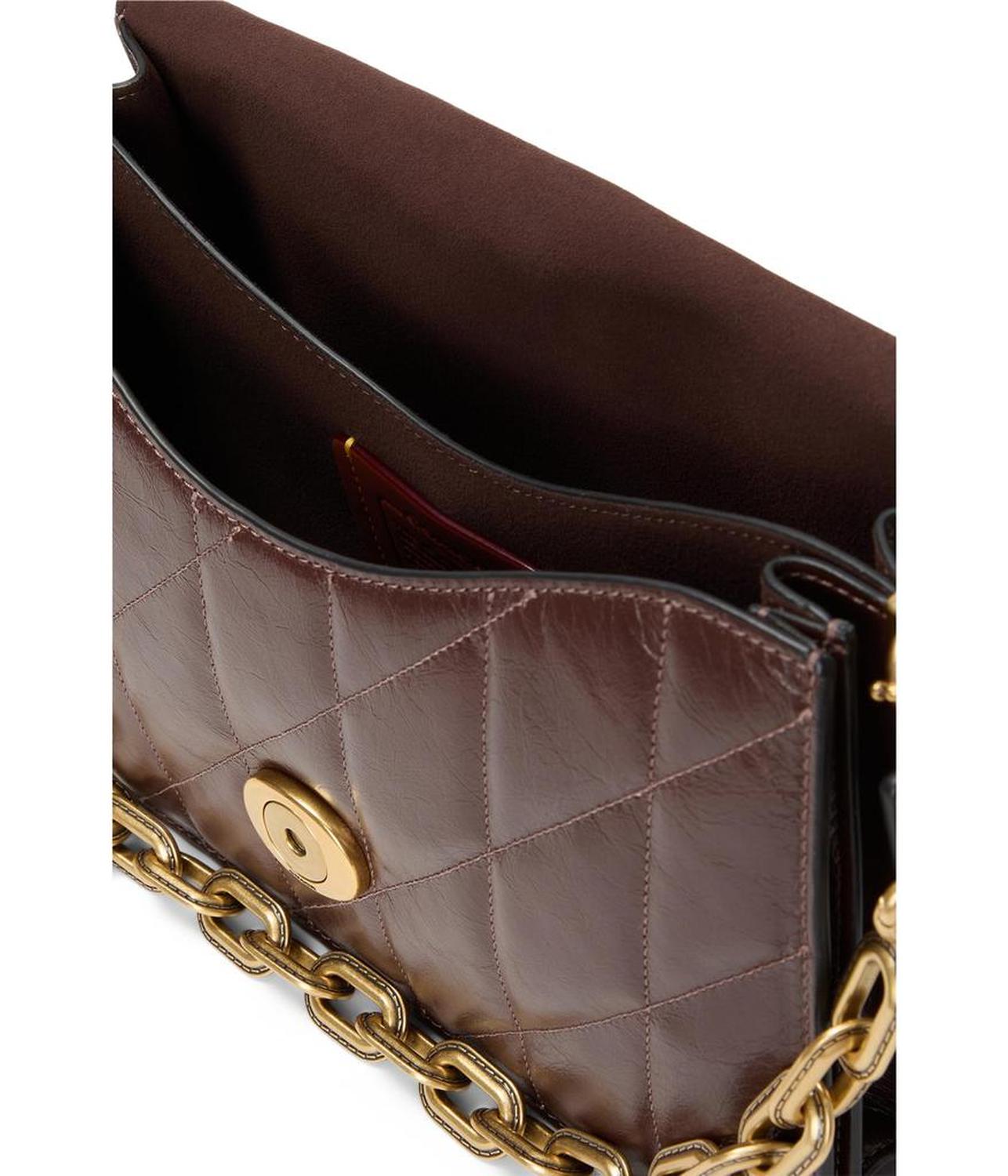 Chain Tabby Shoulder Bag With Quilting