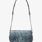 Mila Medium Snake Embossed Messenger Bag