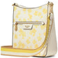 Hudson Spring Pansies Messenger Crossbody