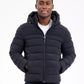 Men's Dressy Hooded Stretch Packable Jacket